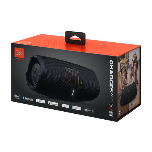 JBL Charge 5 Wi-Fi - Black - Portable Wi-Fi and Bluetooth speaker - Detailshot 7 image number null