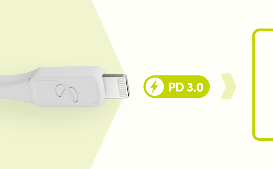 InstantConnect USB-C to Lightning Støtter opptil 20 W PD 3.0 hurtiglading - Image