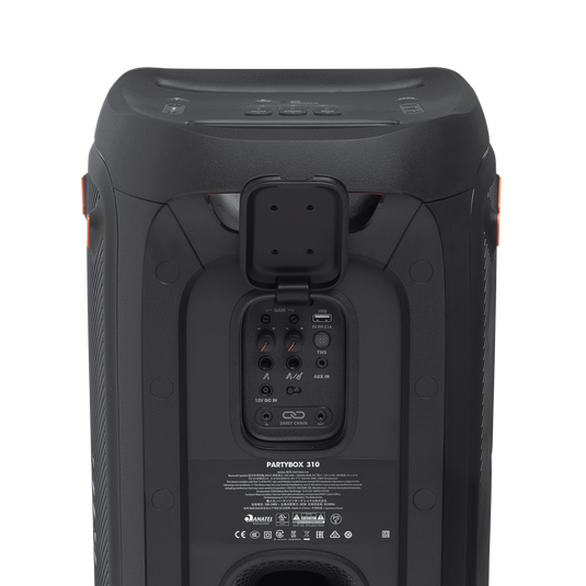 JBL Partybox 310 - Black - Portable party speaker with dazzling lights and powerful JBL Pro Sound - Detailshot 3 image number null