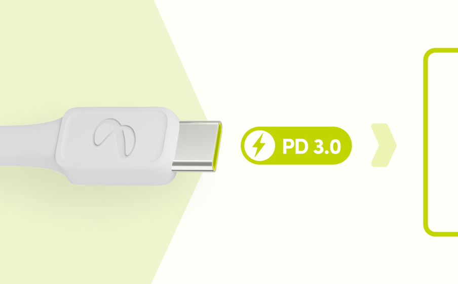 InstantConnect USB-C to USB-C Støtter opptil 100 W PD 3.0 hurtiglading - Image