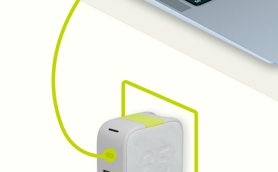 InstantCharger 65W 2 USB Bærbare datamaskiner utstyrt med USB-C-hurtiglading - Image